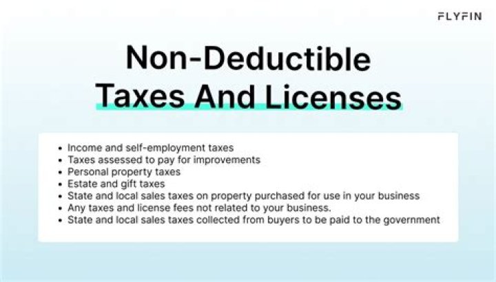 Are licenses tax deductible?