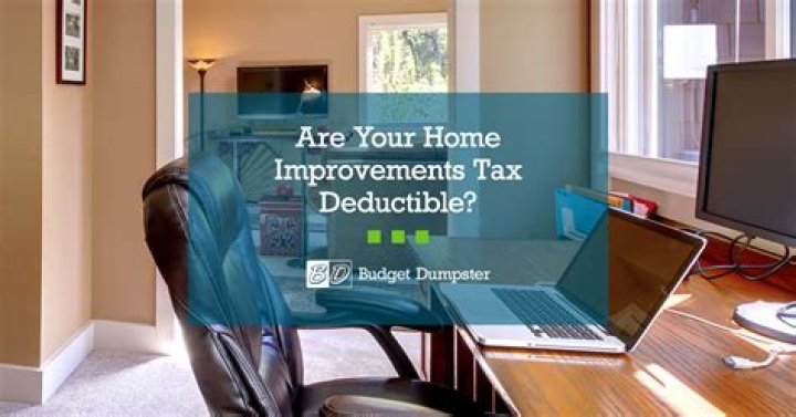 Are primary home improvements tax deductible?