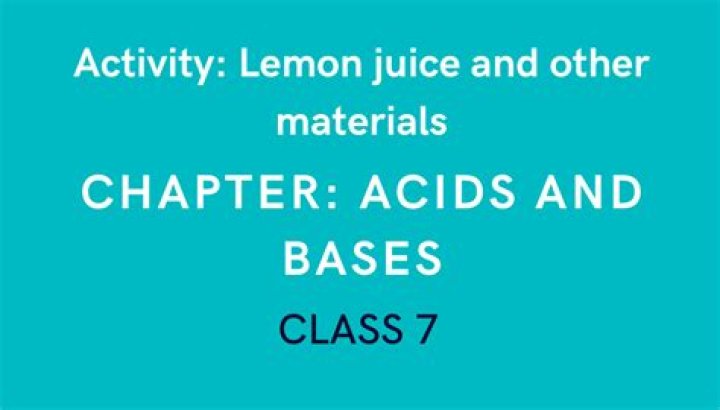 Are there any bases in lemon juice?