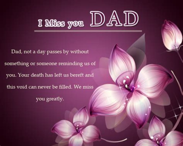 Are there Missing you messages for fathers who died?