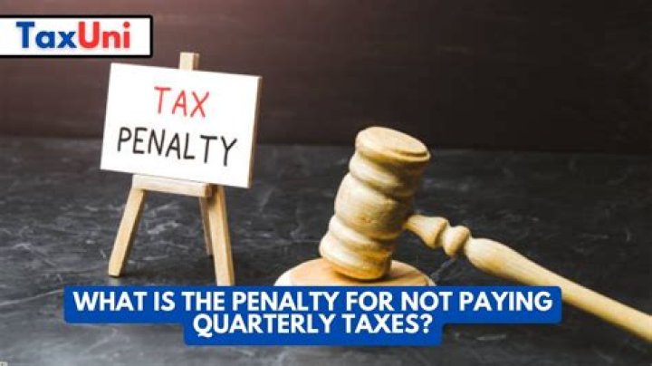 Are there penalties for not paying estimated taxes?