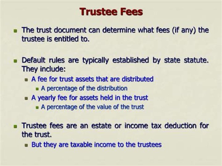 Are trustee fees taxable to the trustee?