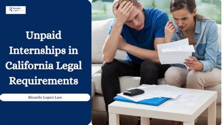 Are unpaid internships still legal?