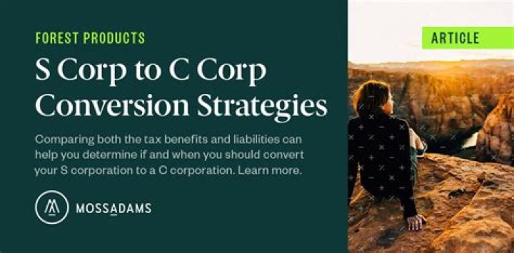 Can a C Corp be converted to an S Corp?