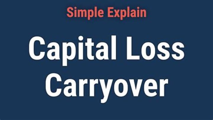 Can a capital loss be carried over to the following year?