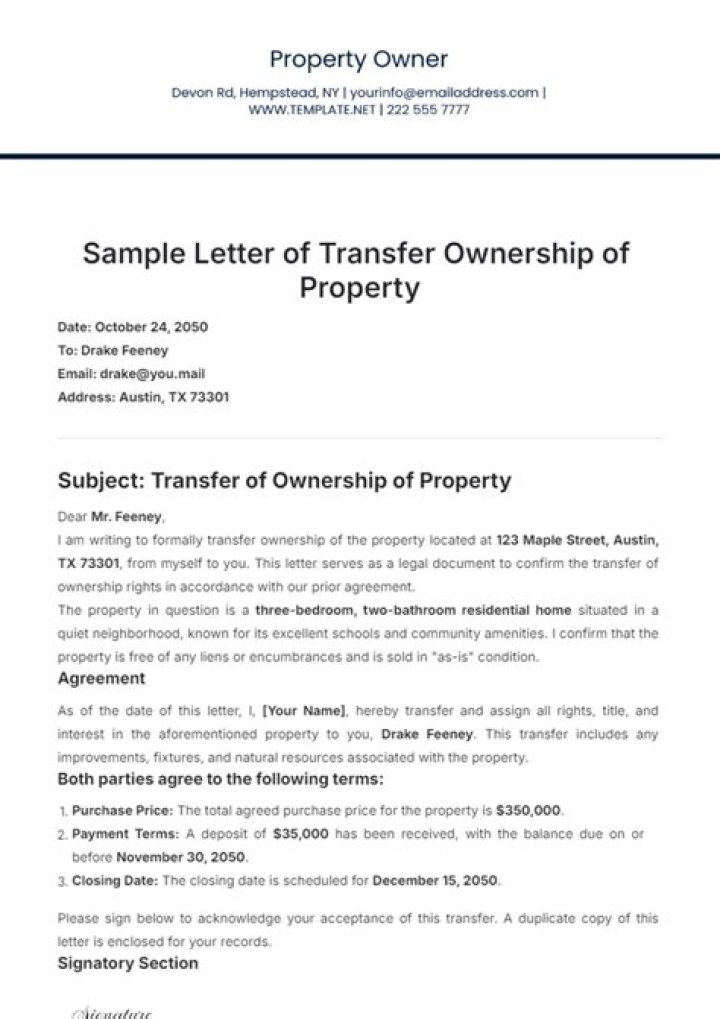 Can a co-owner transfer ownership of a property?
