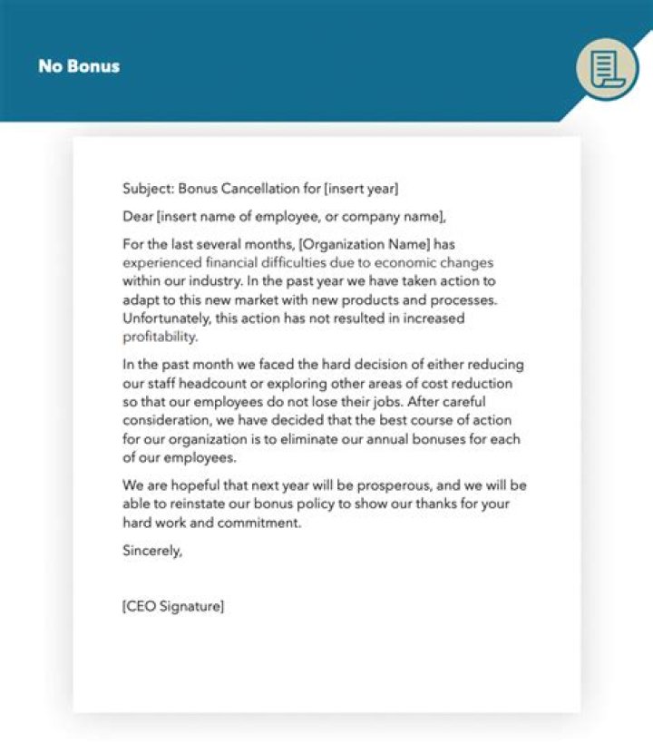 Can a company cut your bonus without notice?