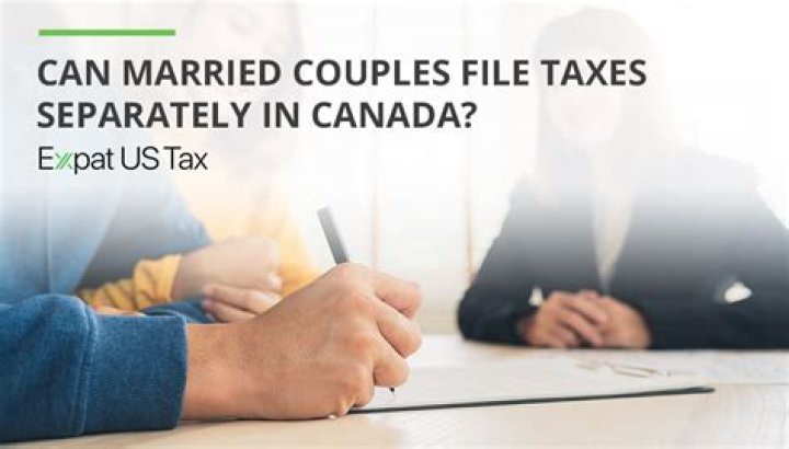 Can a couple file taxes separately?