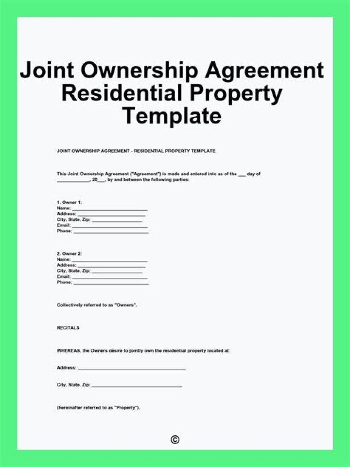 Can a joint owner rent a property?