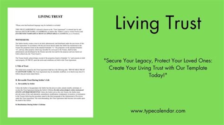 Can a living trust be set up before a parent dies?