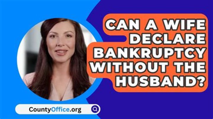 Can a separated husband and wife file bankruptcy?