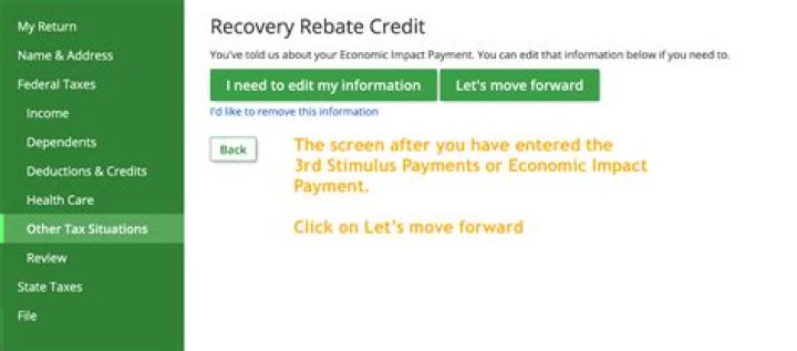 Can a third stimulus payment be used for the recovery rebate?