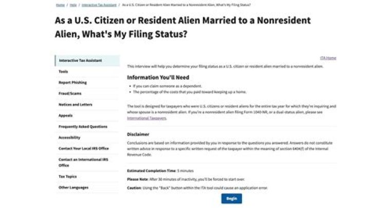 Can a US citizen be married to a nonresident alien?