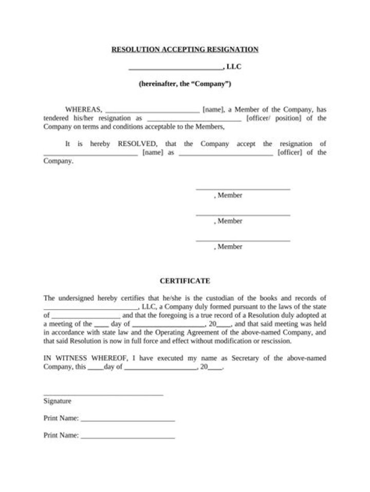 Can an LLC member resign?