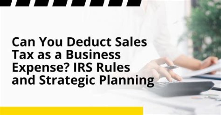 Can companies deduct sales tax?