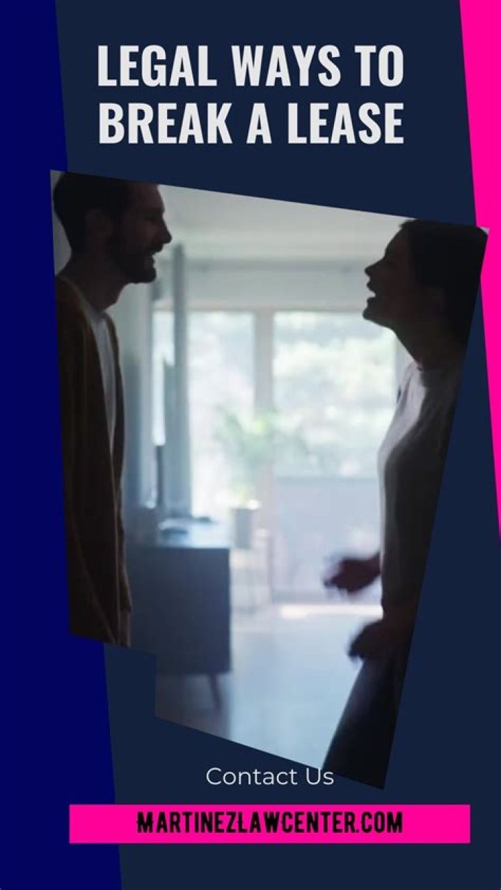 Can I break my lease because of leaking?