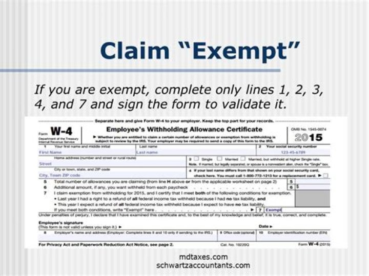 Can I claim exemption from withholding on Form W-4?