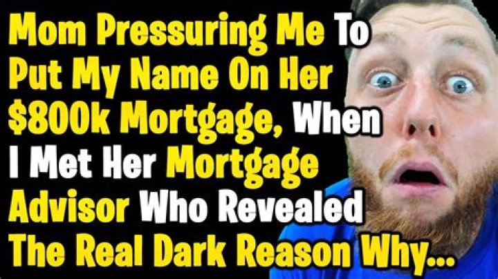 Can I put my name on my mums house?