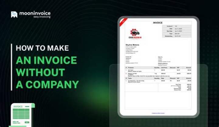 Can I send an invoice without a company?