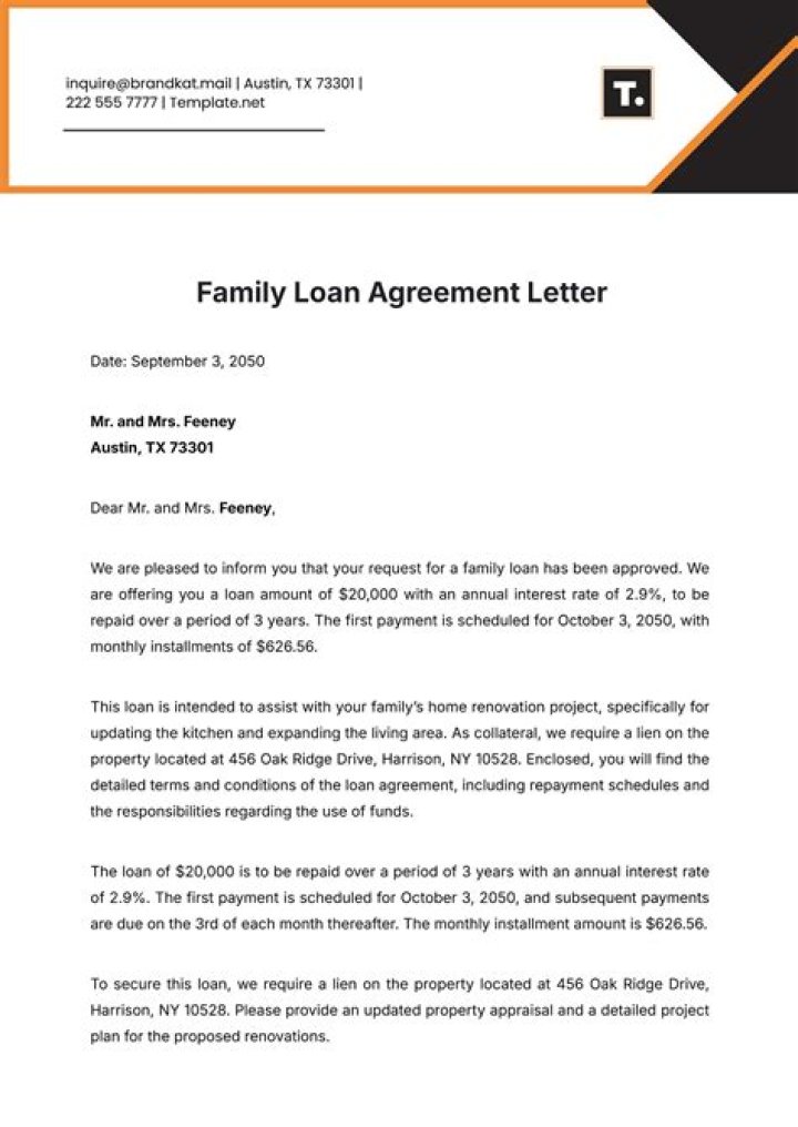 Can I take loan from family member?