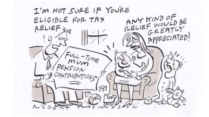 Can my wife contribute to a pension and get tax relief on it?