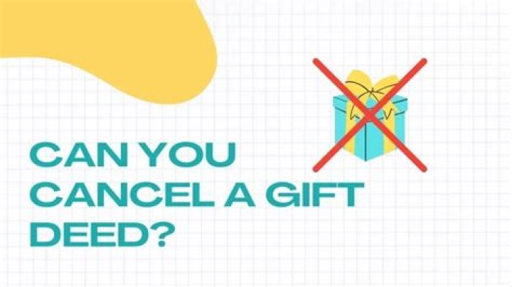Can parents cancel gift deed?