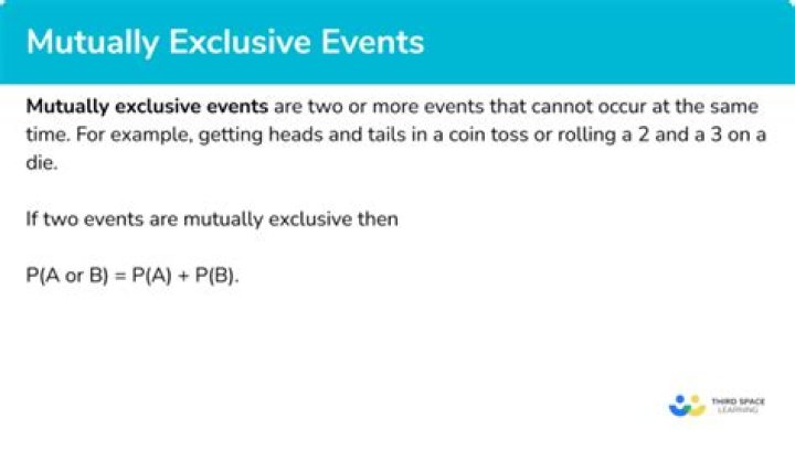 Can three events be mutually exclusive?