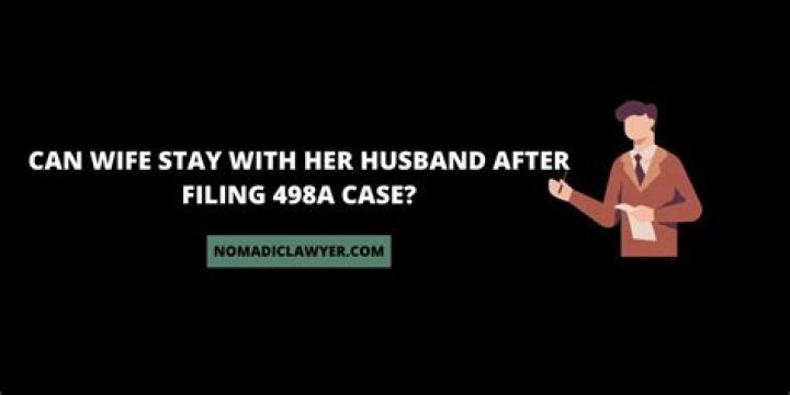 Can wife stay with husband after filing divorce?