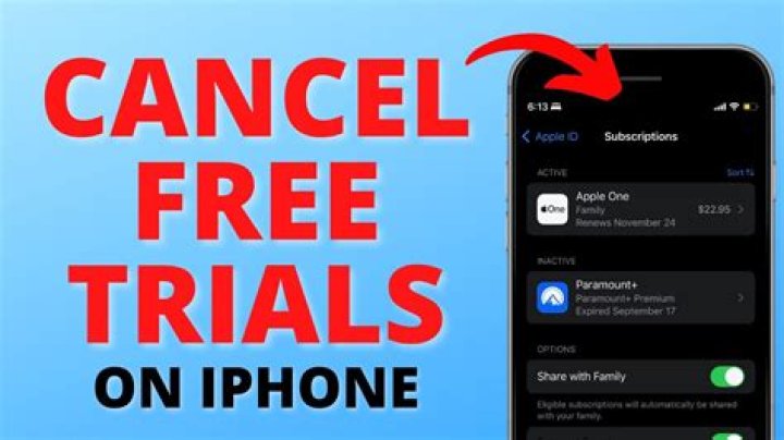 Can you actually cancel free trials?