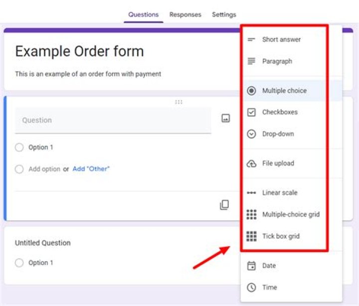 Can you add a payment option on Google Forms?