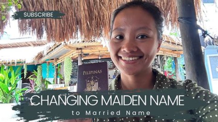 Can you change maiden name?