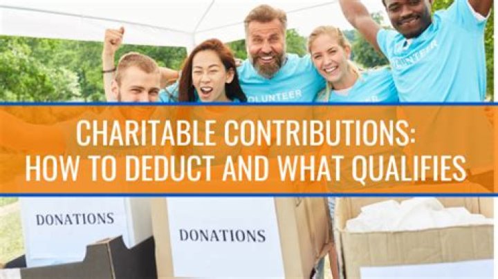 Can you deduct charitable contributions?