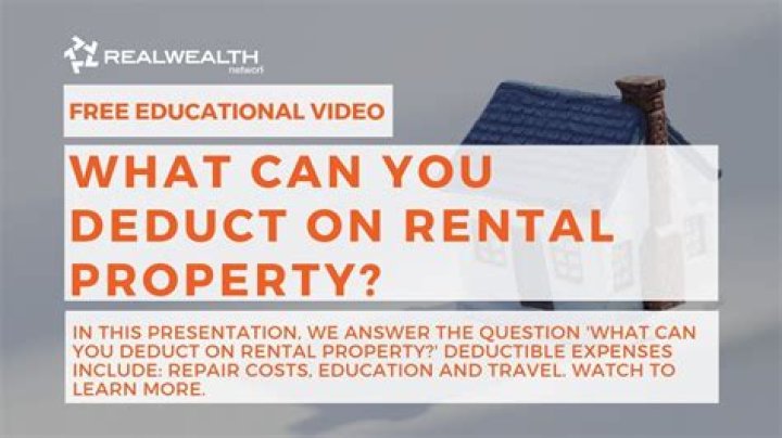 Can you deduct loan payments from rental income?