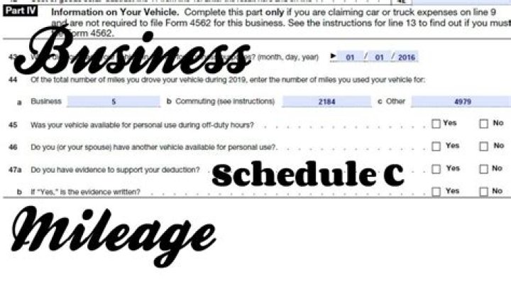 Can you deduct mileage on Schedule C?
