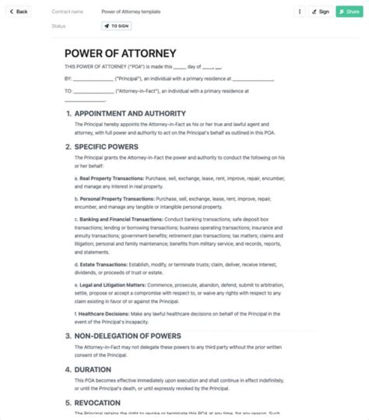 Can you DocuSign a power of attorney?