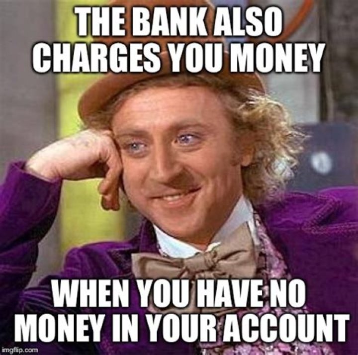 Can you have no money in your bank account?