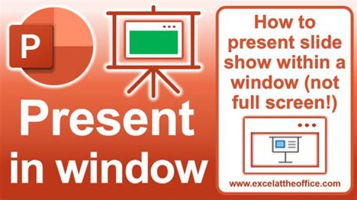 Can you present PowerPoint without full screen?