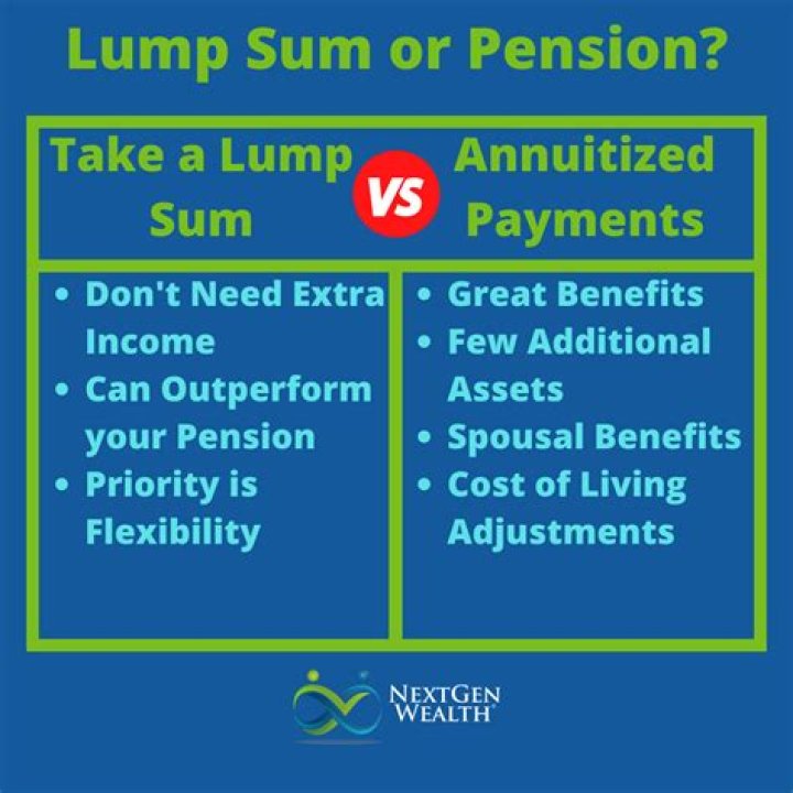 Can you take a lump sum out of your pension?