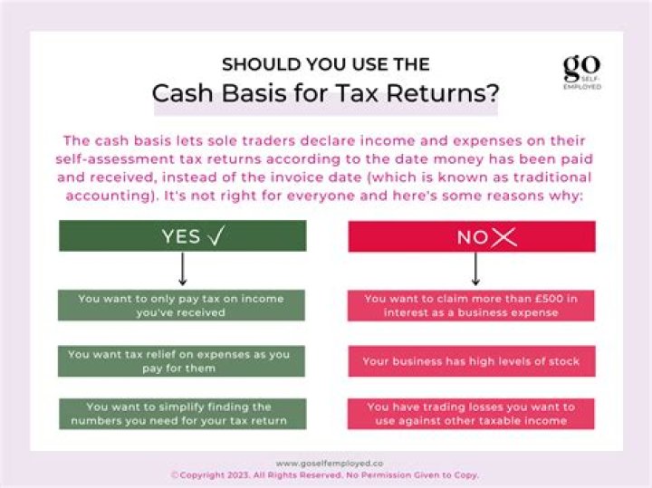 Can you use cash basis for tax?