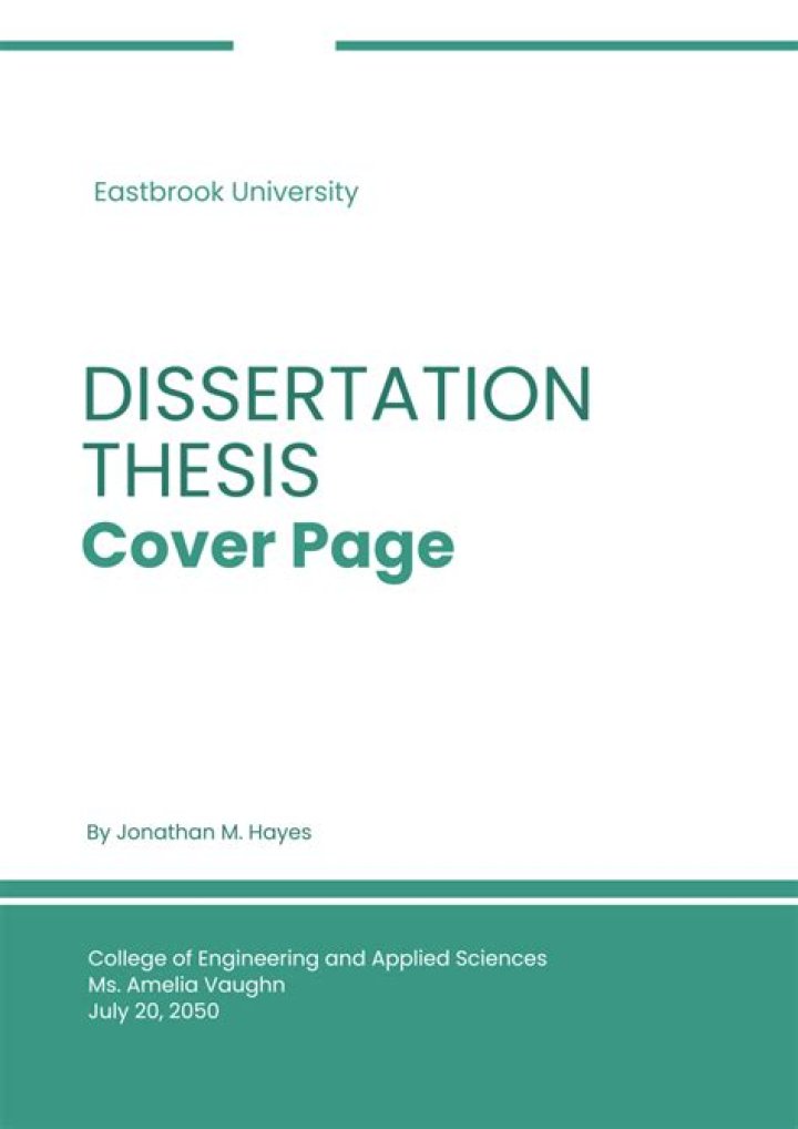Choosing the Right Dissertation Title