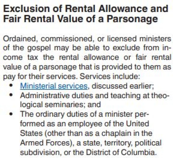 Do chaplains get housing allowance?