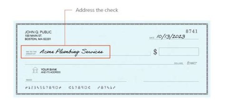 Do checks need bank address?