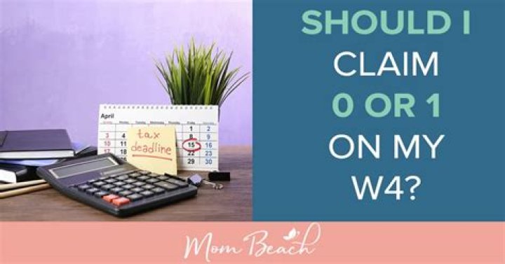 Do I claim 0 or 1 allowances?