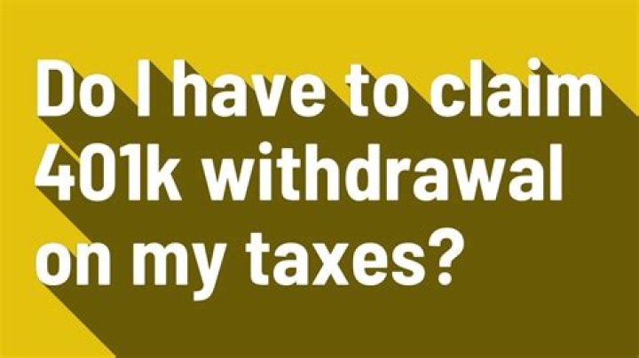 Do I have to claim my 401k?