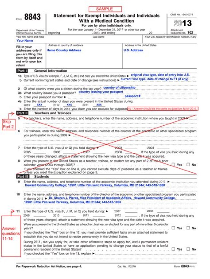 Do I need to sign 8843?