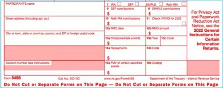 Do I report a form 5498 on my taxes?