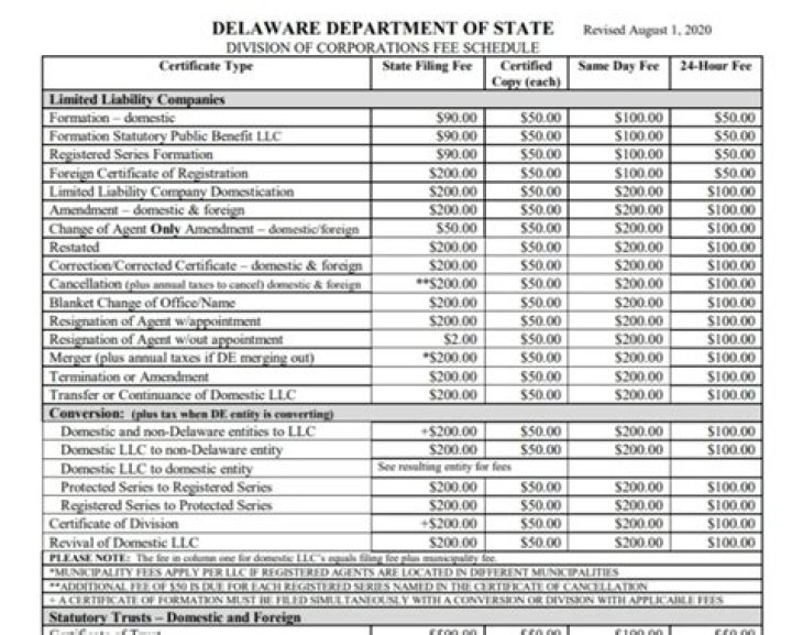 Do LLCS pay taxes in Delaware?