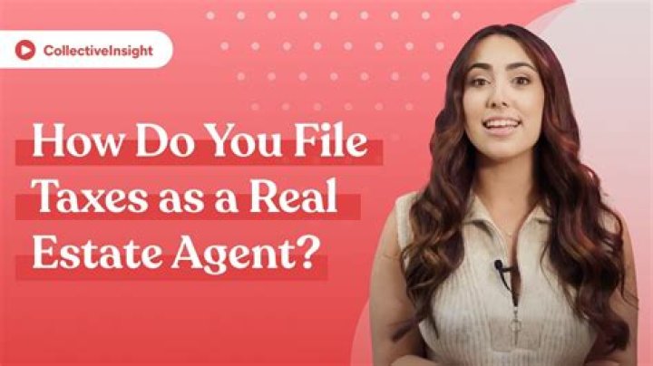 Do real estate agents pay federal taxes?