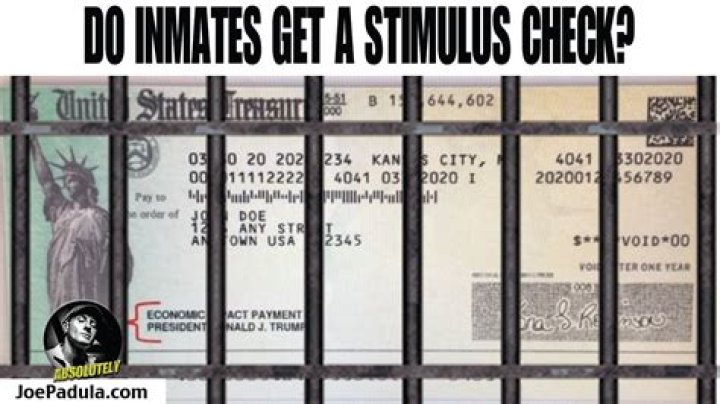 Do recently released inmates get stimulus check?