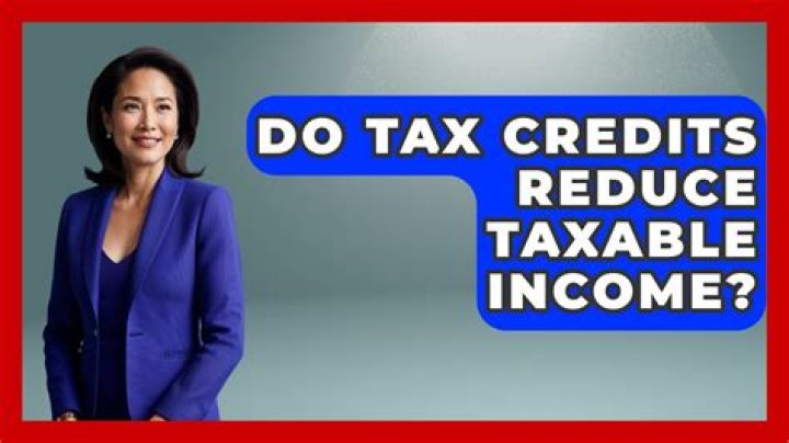 Do tax credits reduce income?